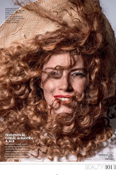 Ioni Guraliuc beauty ELLE Romania July 2018