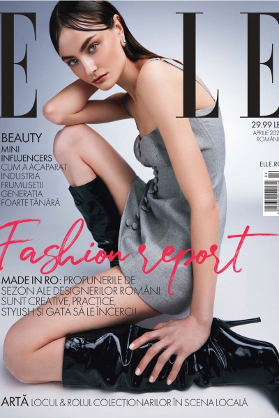 Paula Cioltean cover and editorial ELLE Romania April 2024